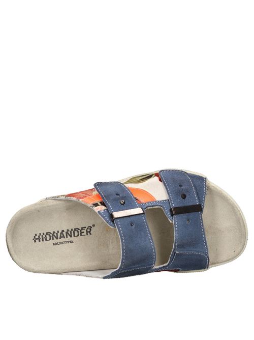 Mules in tessuto e camoscio HIDNANDER | SUNDL HC1WH300 355BLU-ARANCIO-MULTICOLOR